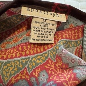 Apostrophe women’s paisley skirt